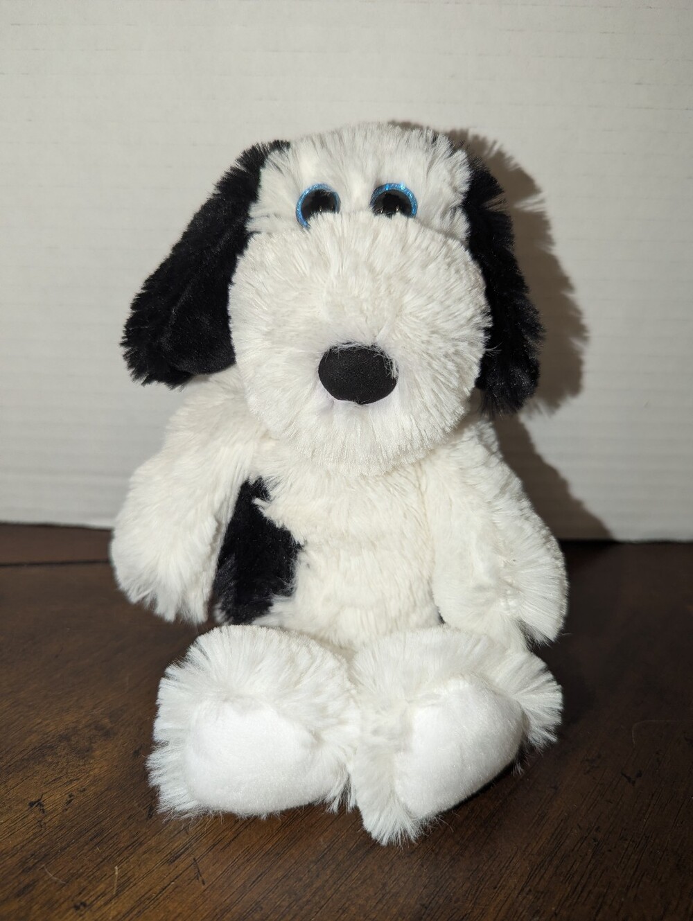 Ty Beanie Attic Treasures Muggy White Black Spots Plush Dog Retired 8 Inch small